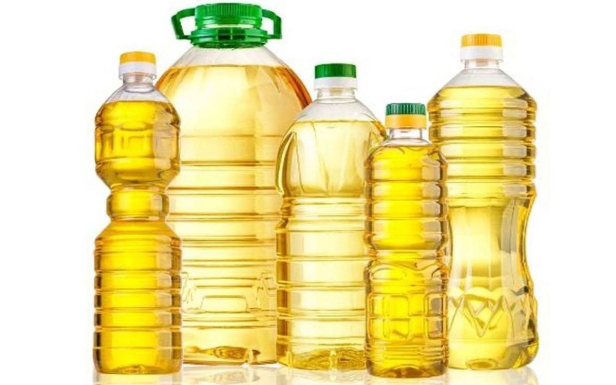 Bouteilles d'huile végétale